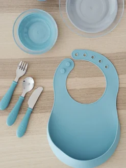 Bavoir Silicone Airy Green