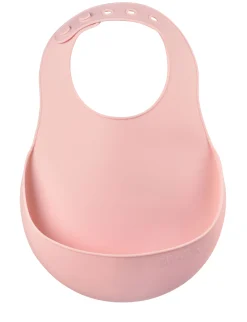 Bavoir Silicone Old Pink