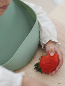 Bavoir Silicone Sage Green