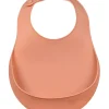 Bavoir Silicone Terracotta