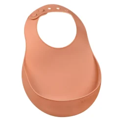 Bavoir Silicone Terracotta