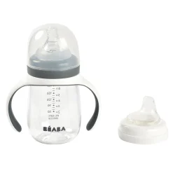 Biberon D'Apprentissage 2 En 1 210 Ml Mineral Grey