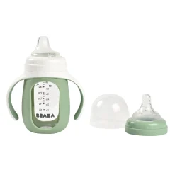 Biberon Verre D'Apprentissage 210 Ml Sage Green
