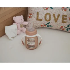 Biberon Verre D'Apprentissage 210 Ml Old Pink