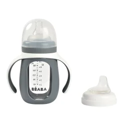 Biberon Verre D'Apprentissage 210 Ml Mineral Grey
