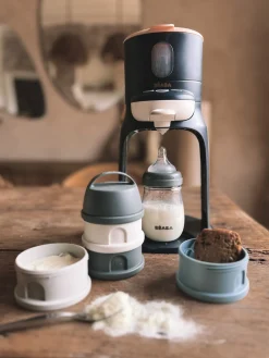 Boite Doseuse 4 Compartiments Mineral Grey / Blue