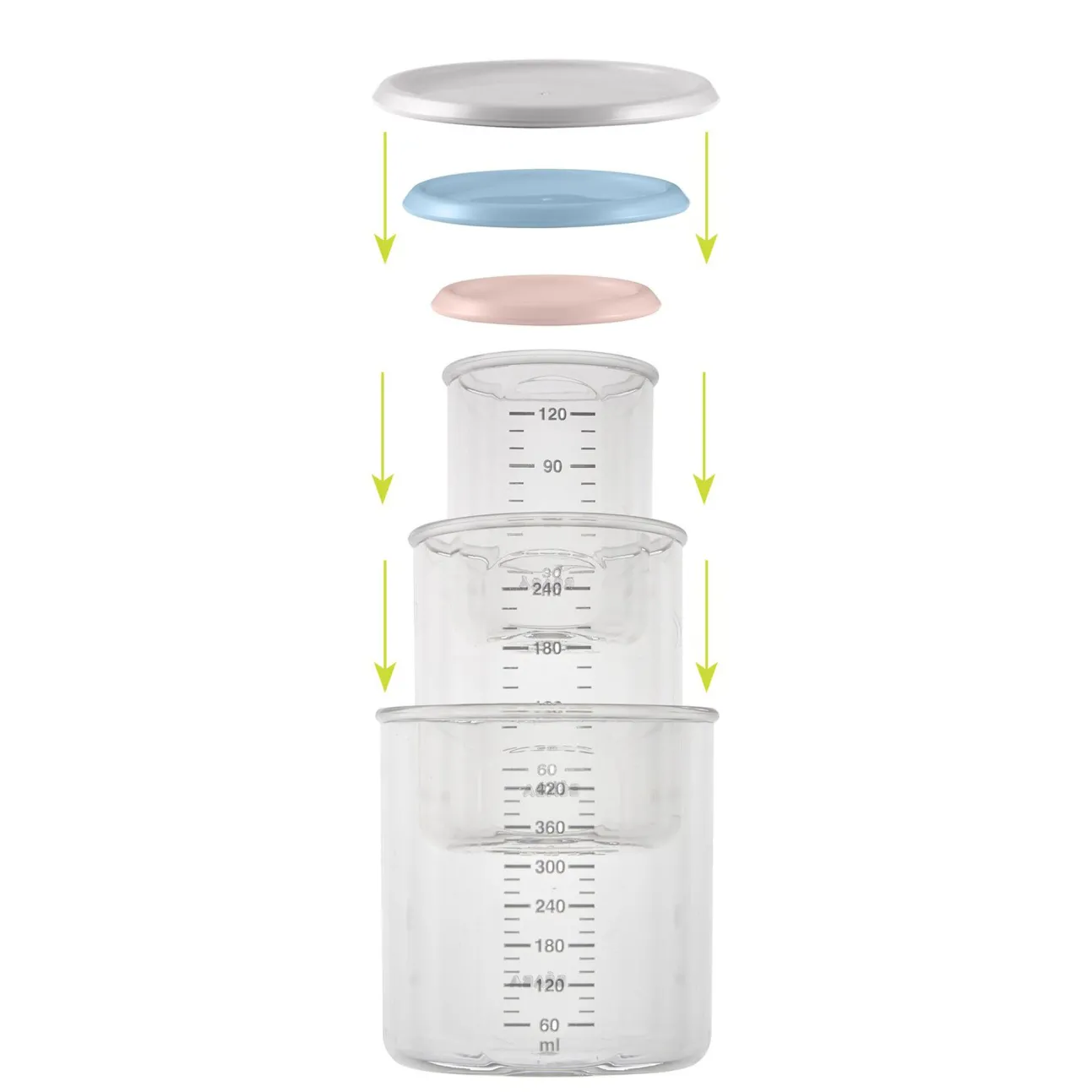 Coffret 3 Portions Old Pink/Windy Blue/Grey