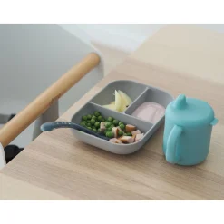 Coffret D'Apprentissage Silicone + Tasse Blue