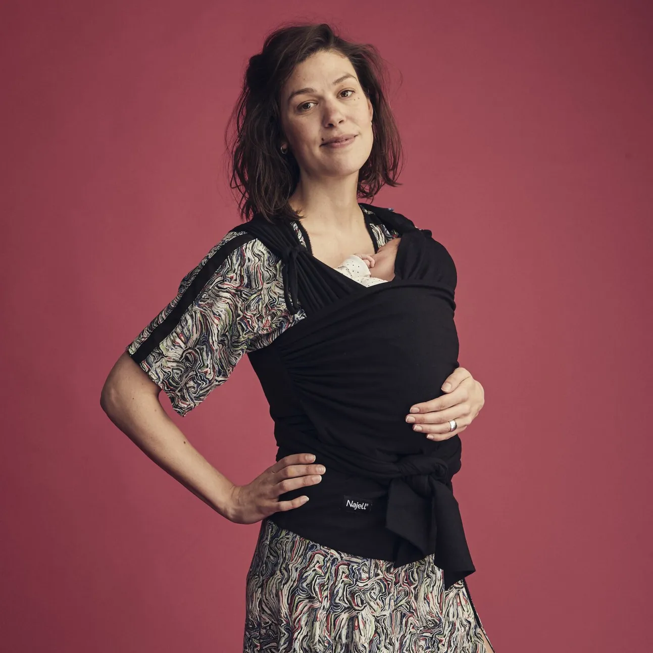 Echarpe De Portage Najell X Beaba Black S/M