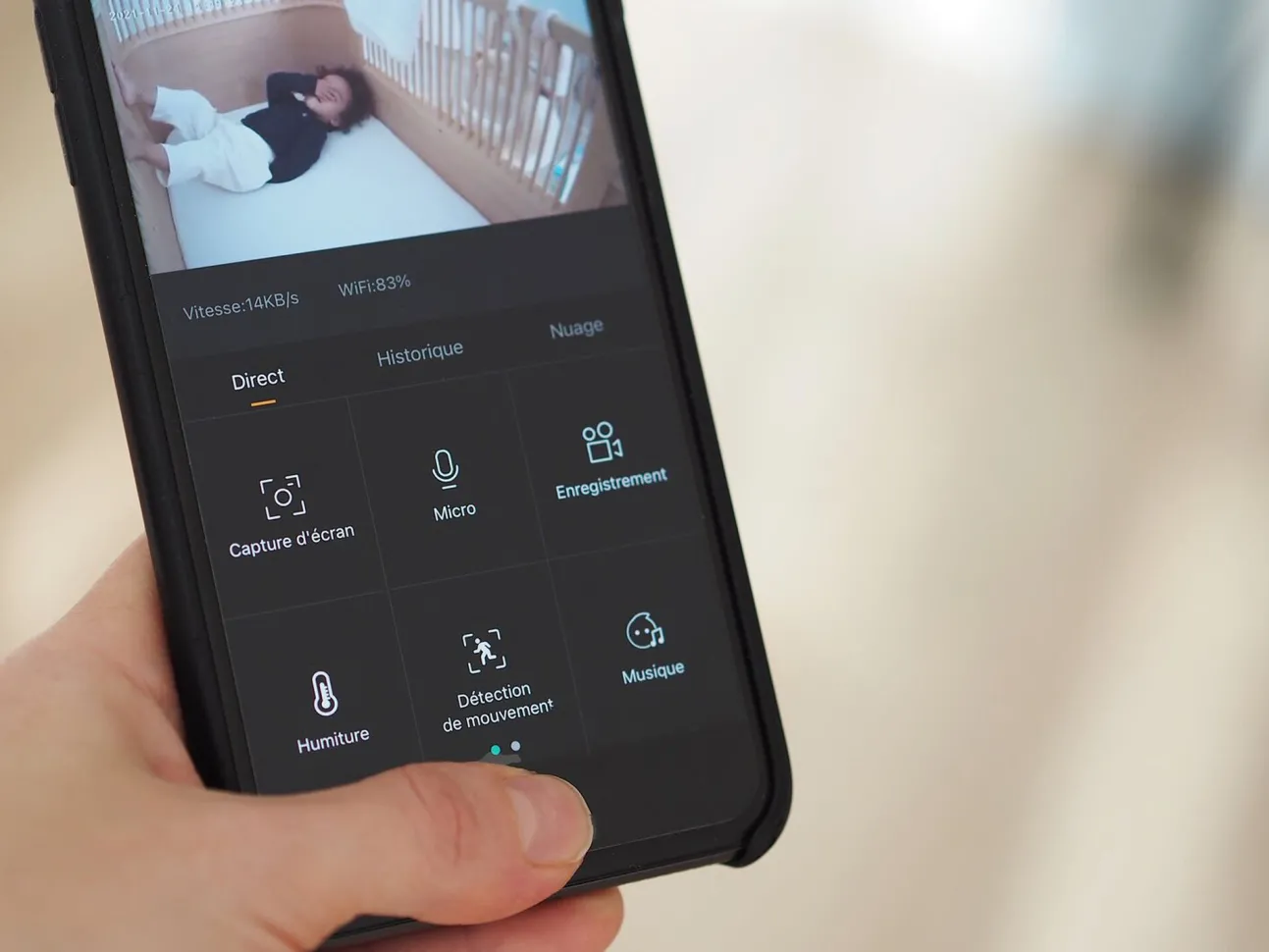 Ecoute Bébé Video Zen Premium White