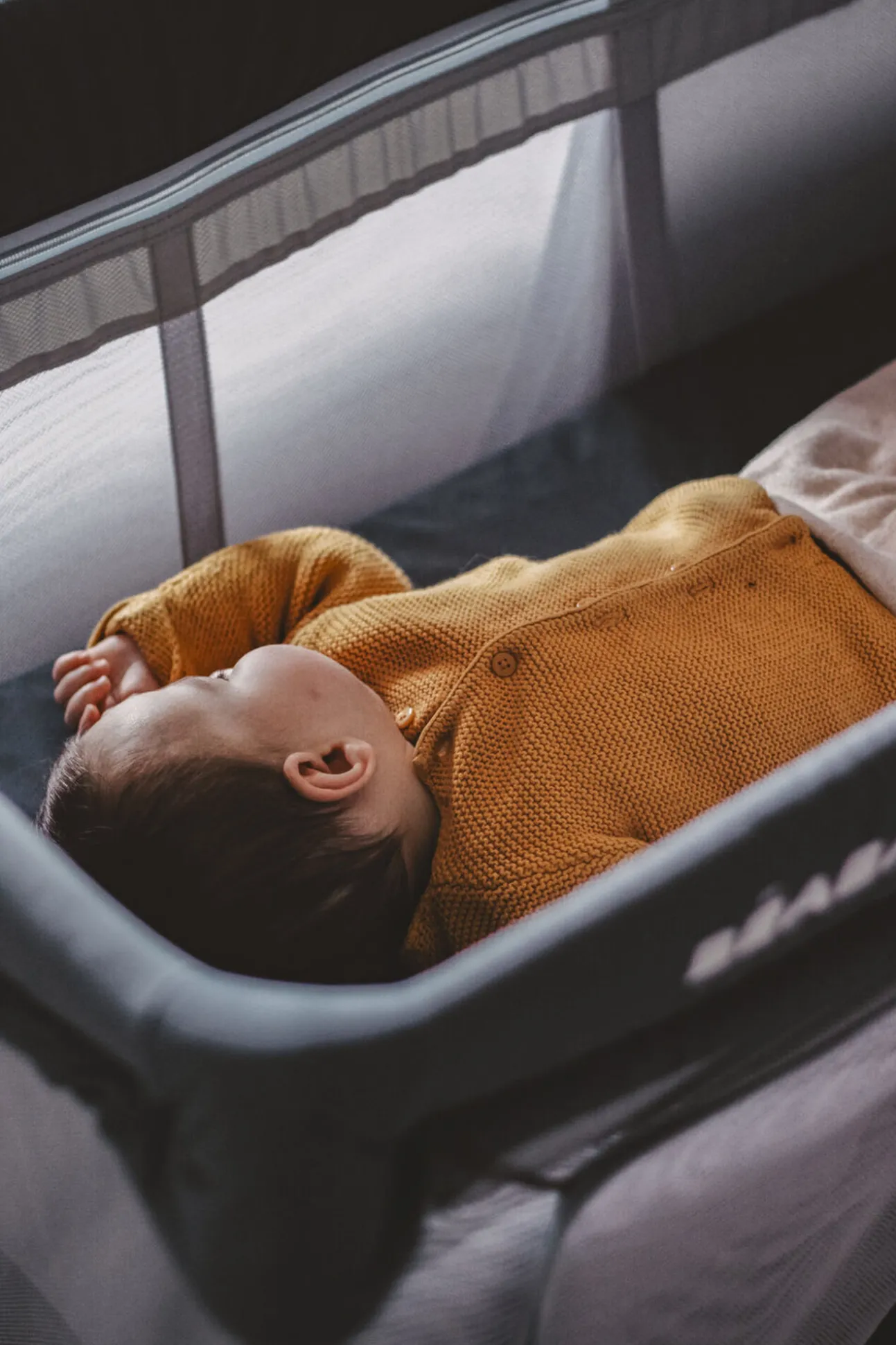 Lit Parapluie 3 En 1 Eazy Sleep Mineral Grey