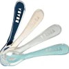 Lot 4 Cuilleres 2Eme Age Silicone Blue