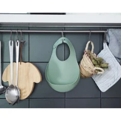 Lot De 2 Bavoirs Silicone Light Mist/Sage Green