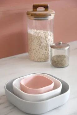 Lot De 3 Bols Silicone Gigogne Velvet Grey