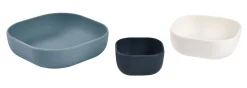 Lot De 3 Bols Silicone Gigogne Night Blue