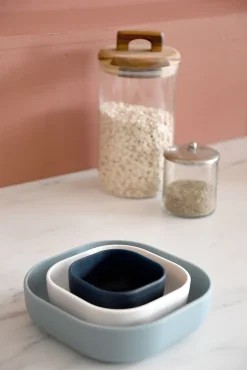 Lot De 3 Bols Silicone Gigogne Night Blue
