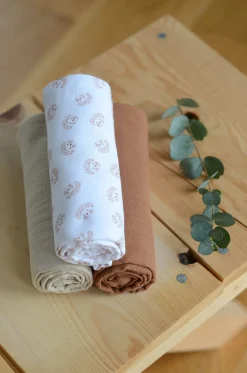 Lot De 3 Langes En Coton Hedgehog