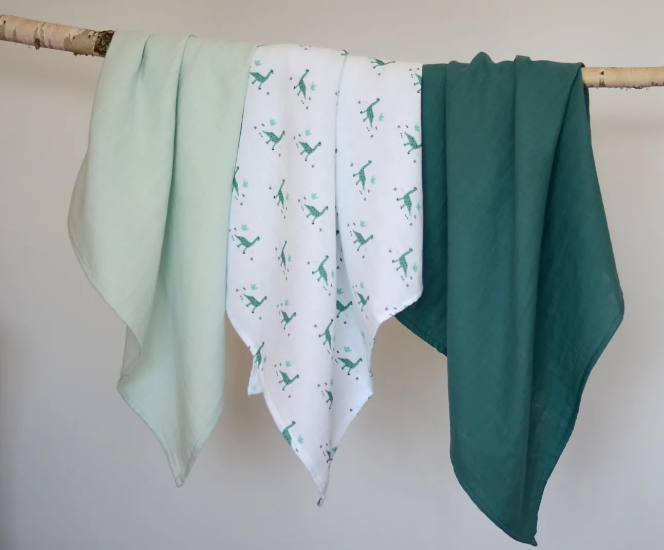 Lot De 3 Langes En Coton Jurassic