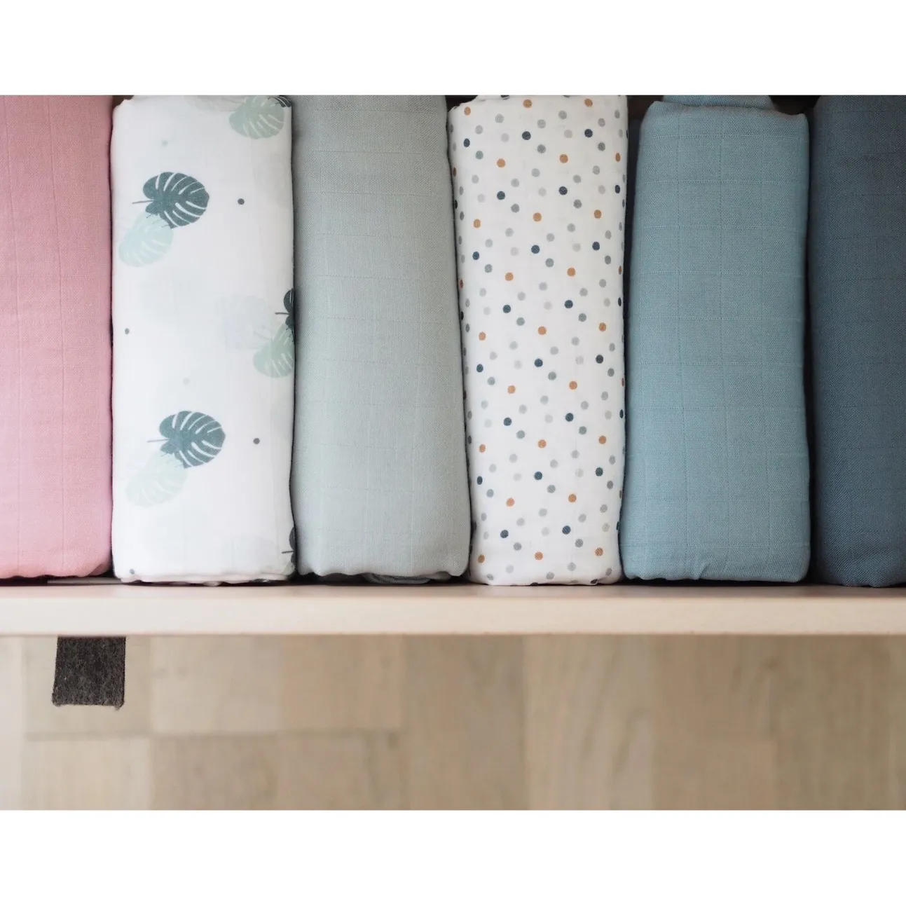 Lot De 2 Langes Xxl En Coton Baltic Blue/Points