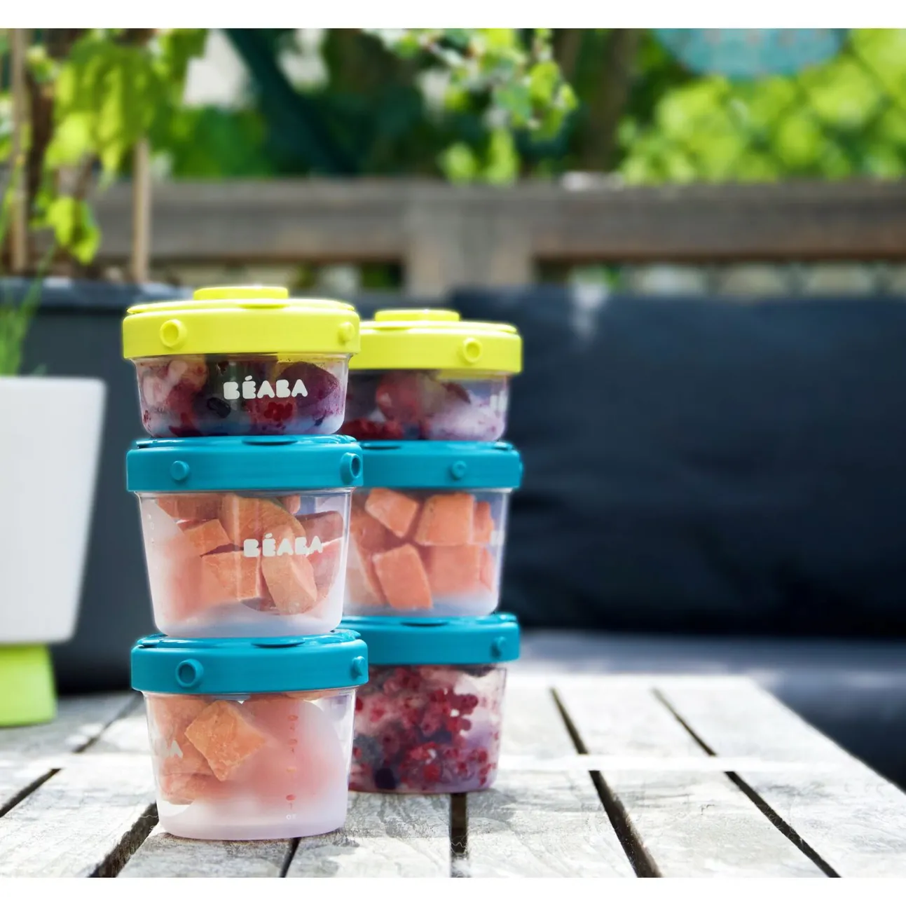 Lot De 6 Portions Clip 1Er Age 60 Et 120 Ml Neon