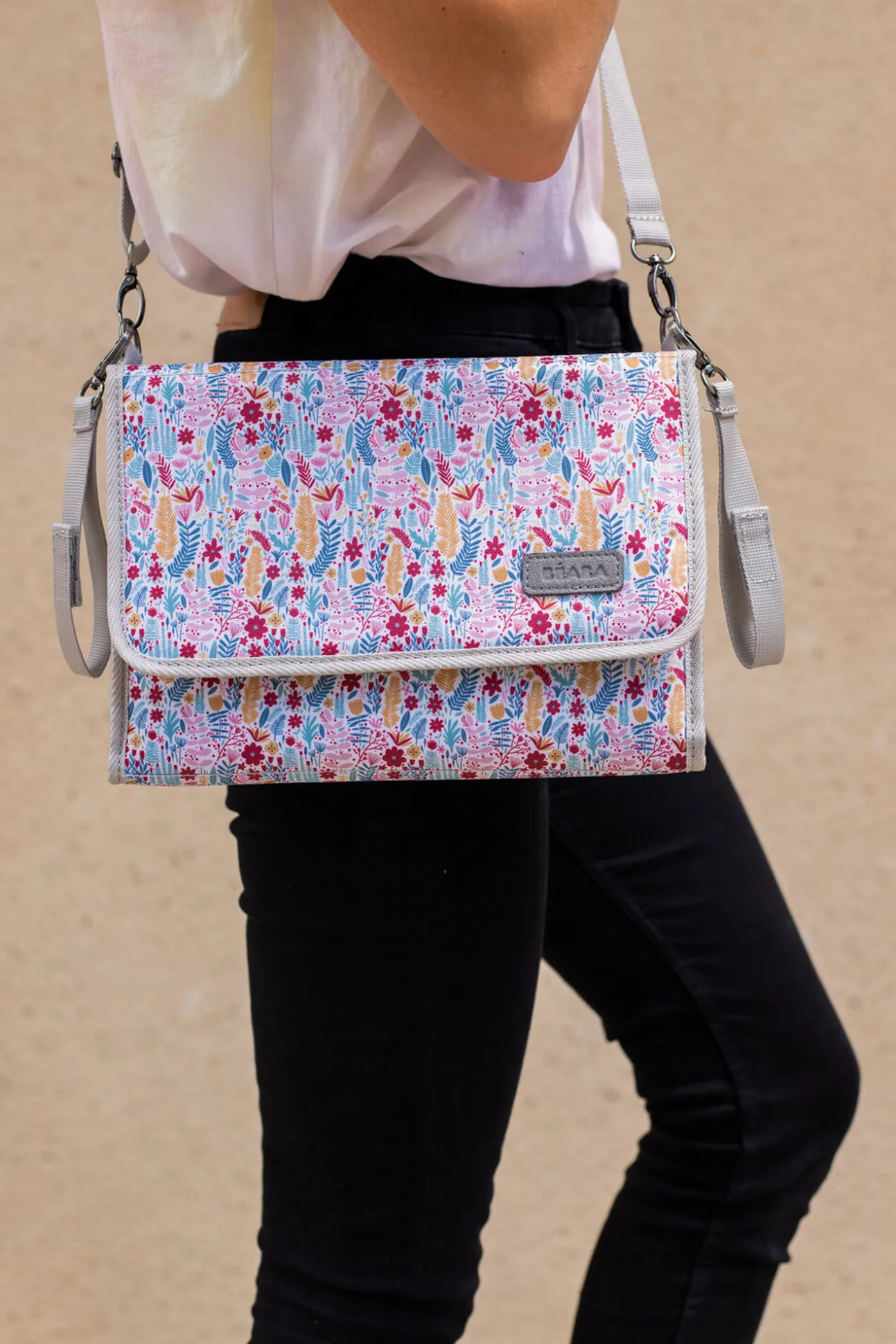 Pochette A Langer Geneve Mirage Grey/Floral