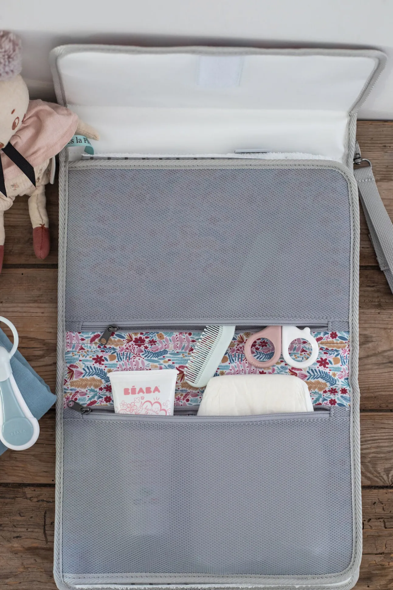 Pochette A Langer Geneve Mirage Grey/Floral