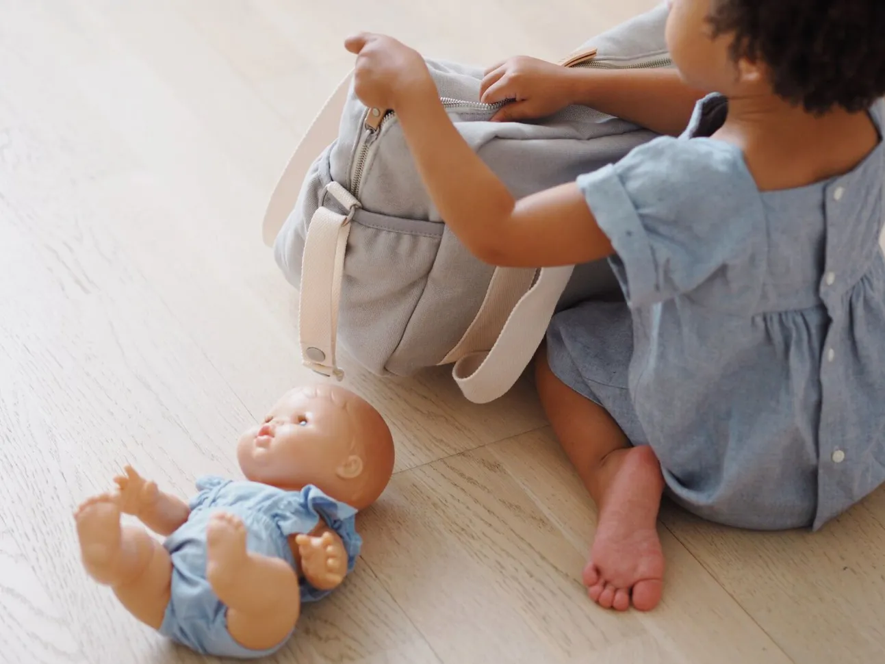 Sac A Langer Paris Pearl Grey