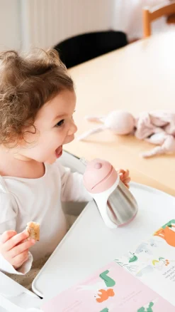 Tasse Paille Inox 250 Ml Old Pink